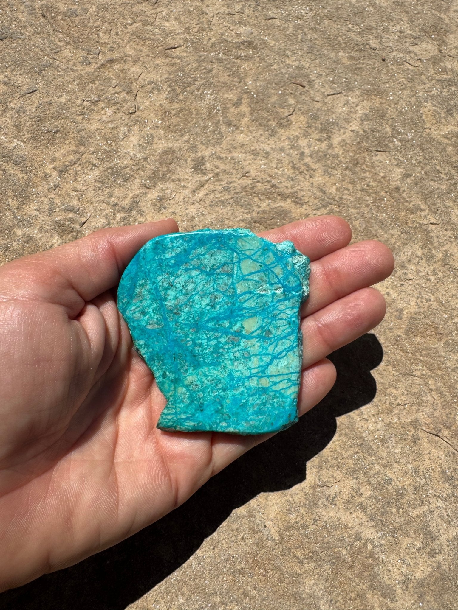 Blue River Chrysocolla Slab 54g - Purple Door Alchemy