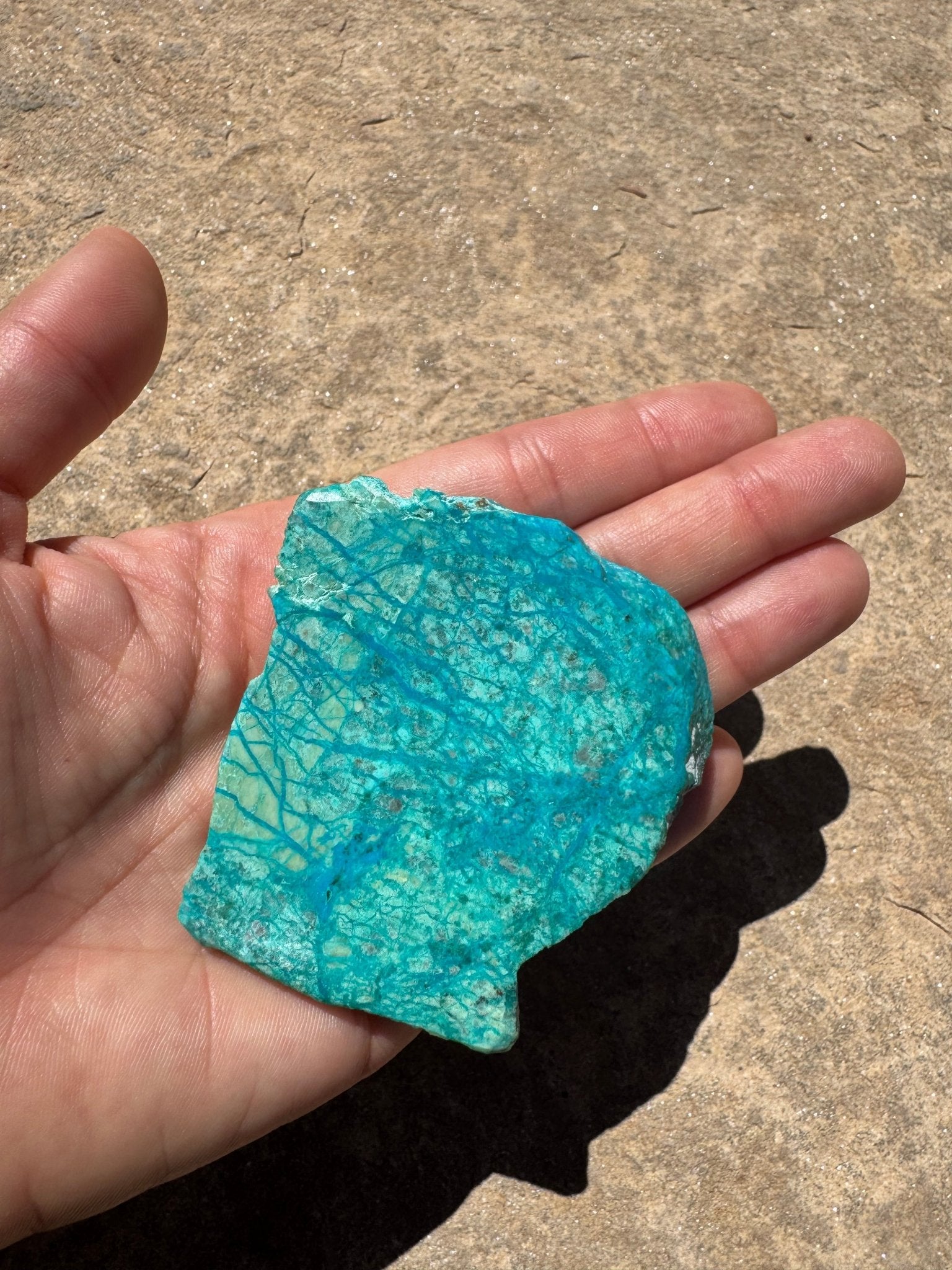 Blue River Chrysocolla Slab 54g - Purple Door Alchemy