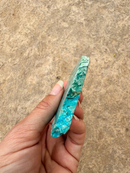 Blue River Chrysocolla Slab 73g - Purple Door Alchemy