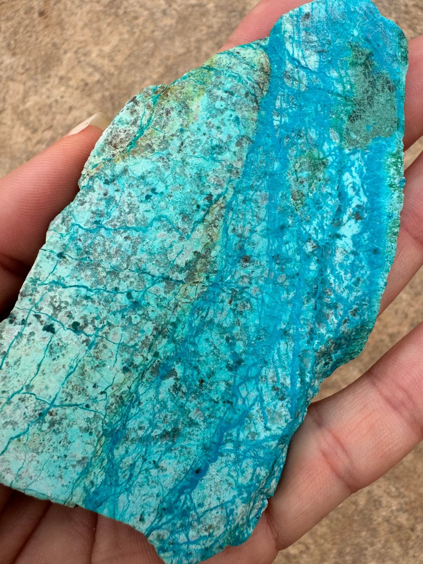 Blue River Chrysocolla Slab 73g - Purple Door Alchemy