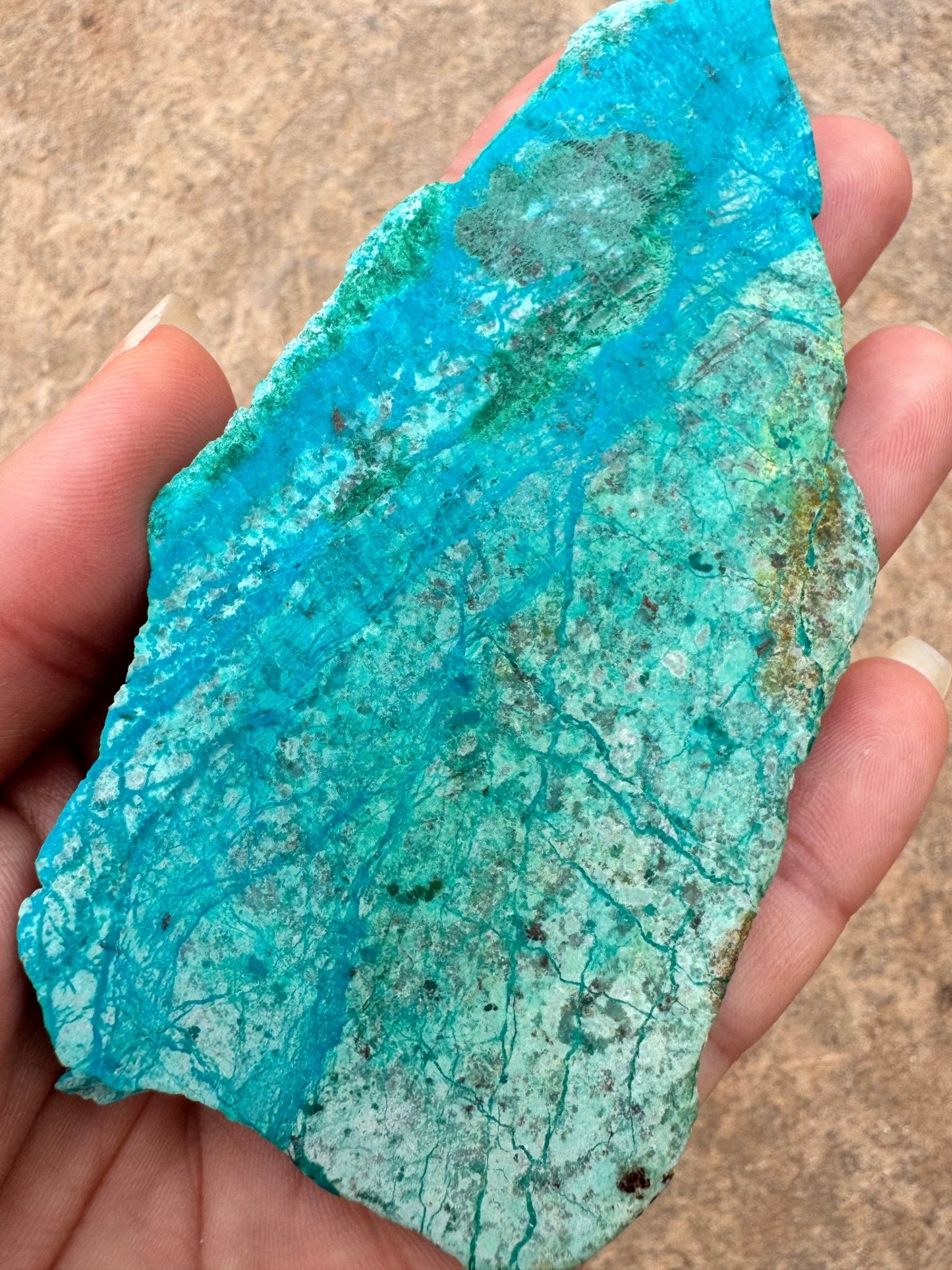 Blue River Chrysocolla Slab 73g - Purple Door Alchemy