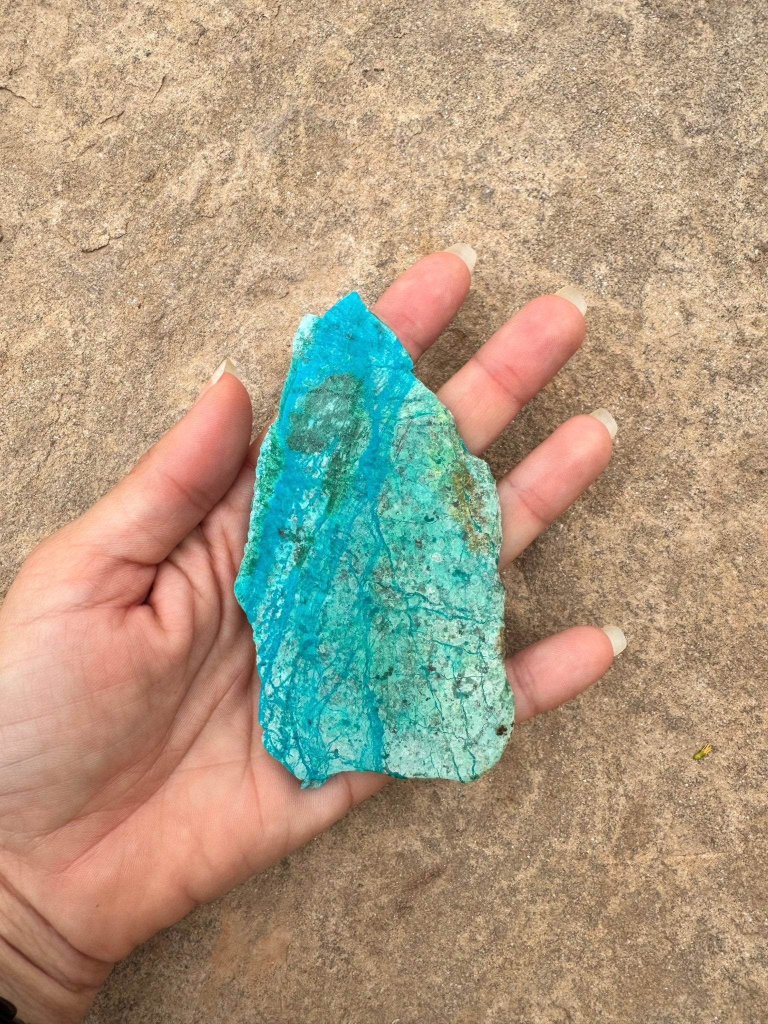 Blue River Chrysocolla Slab 73g - Purple Door Alchemy