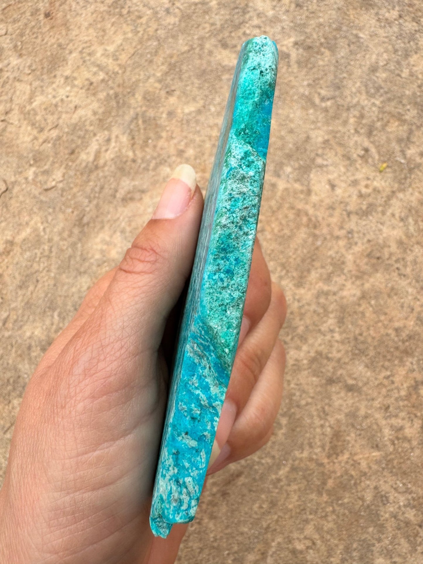 Blue River Chrysocolla Slab 73g - Purple Door Alchemy