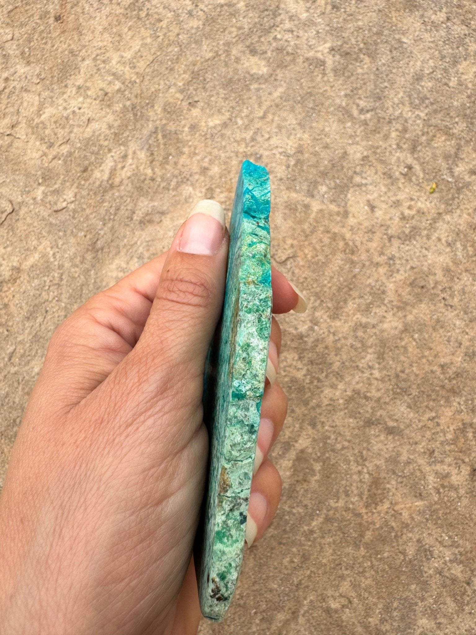 Blue River Chrysocolla Slab 73g - Purple Door Alchemy