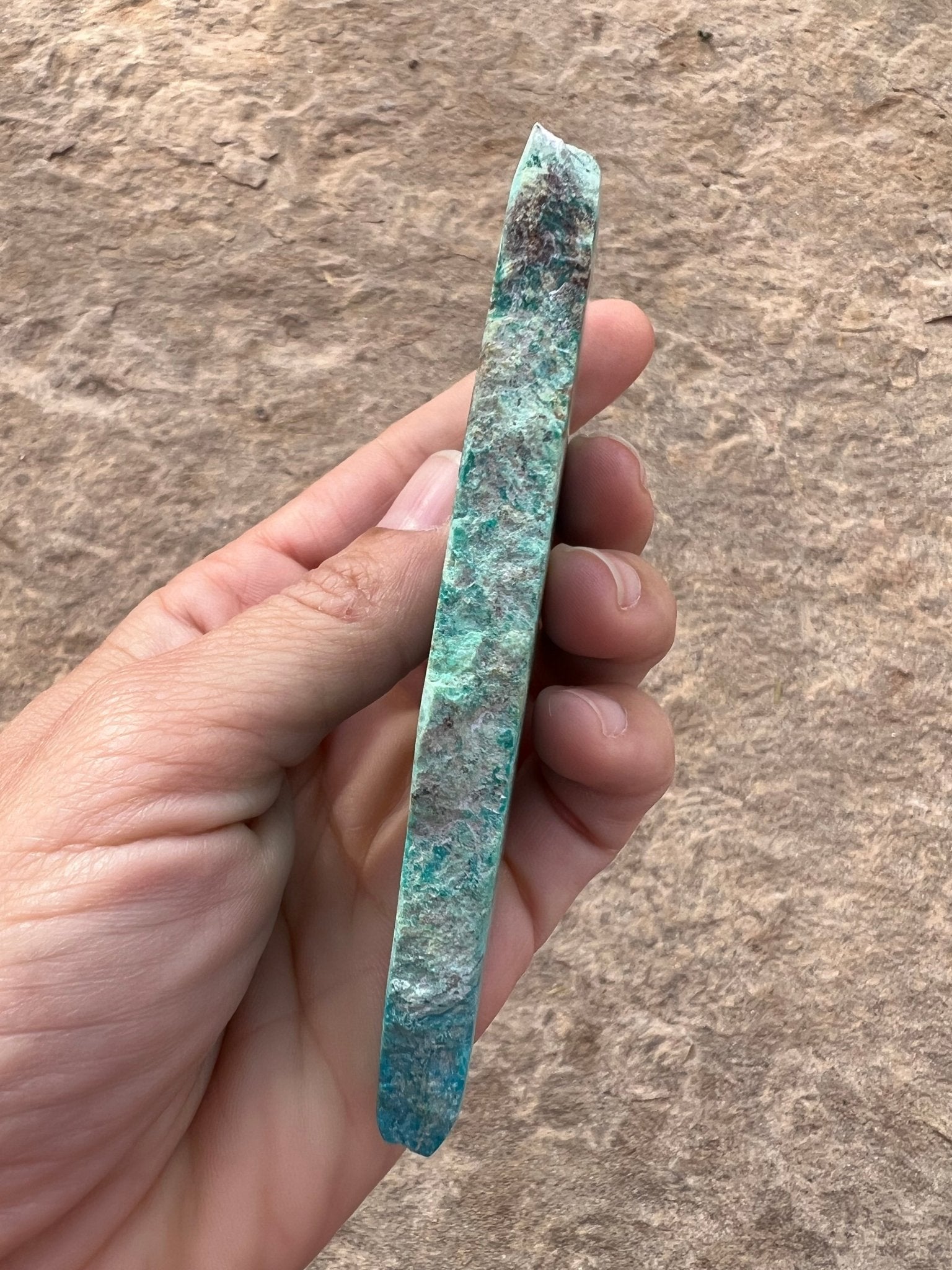 Blue River Chrysocolla Slab 85g - Purple Door Alchemy