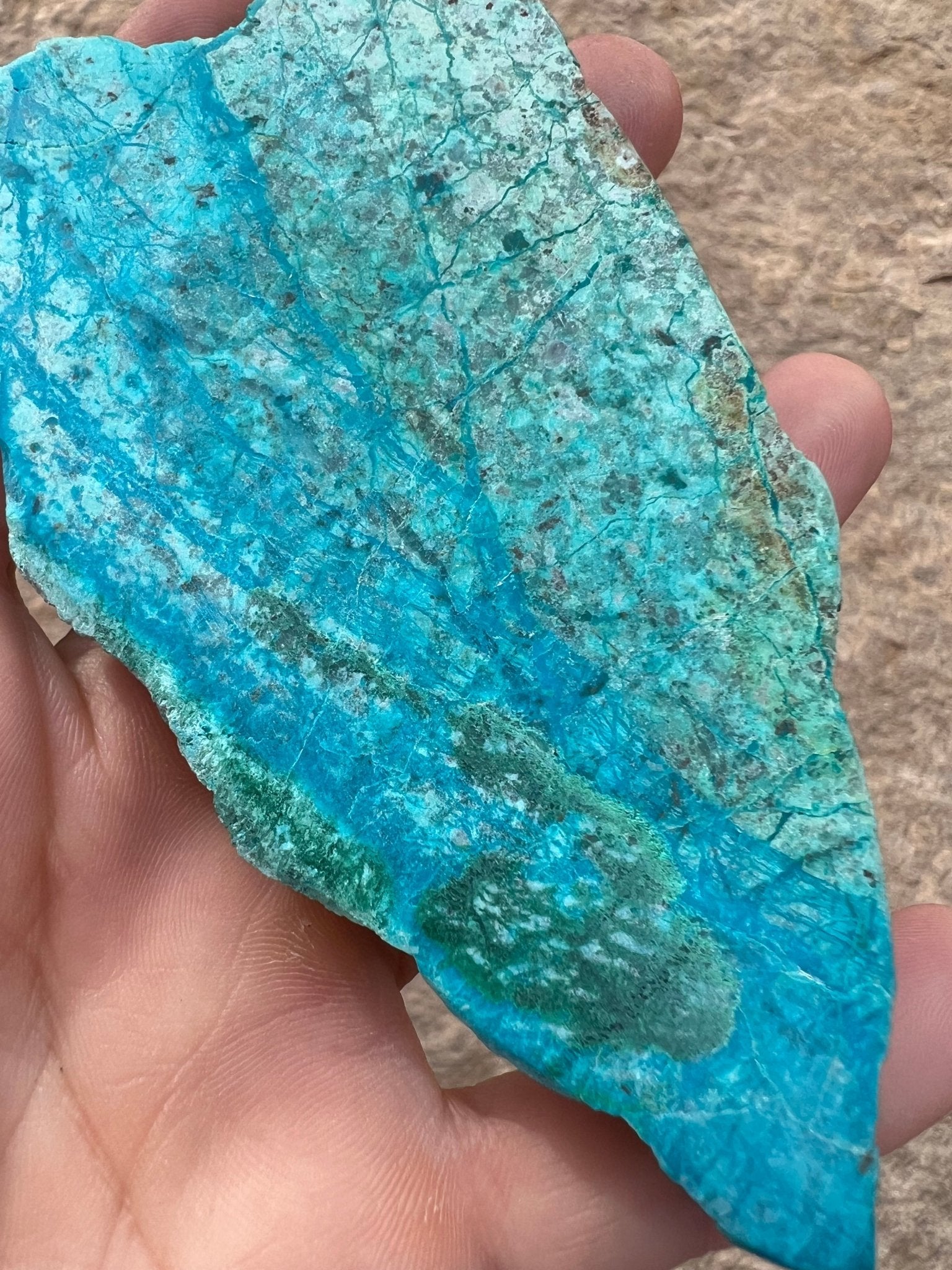 Blue River Chrysocolla Slab 85g - Purple Door Alchemy
