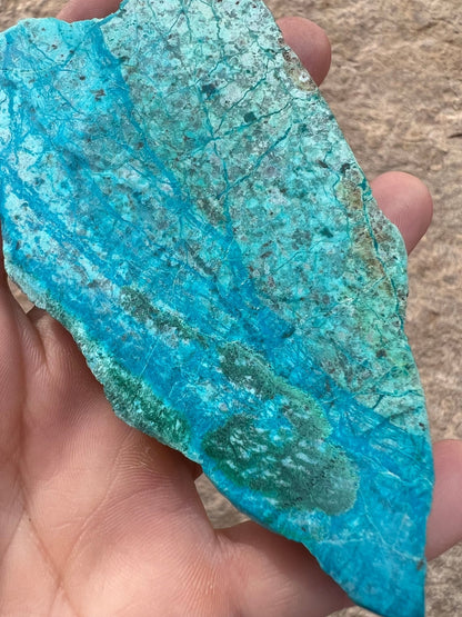 Blue River Chrysocolla Slab 85g - Purple Door Alchemy