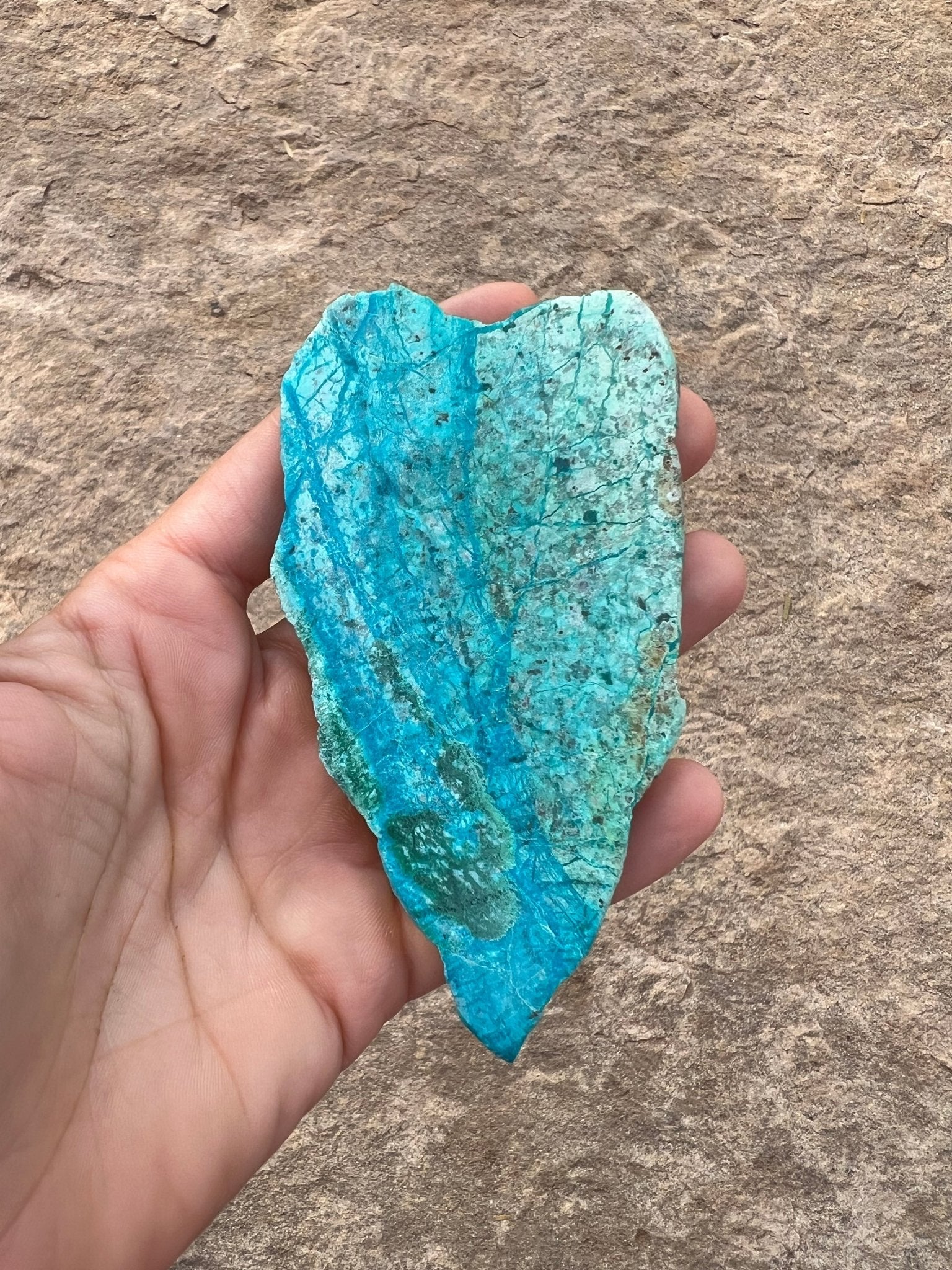 Blue River Chrysocolla Slab 85g - Purple Door Alchemy