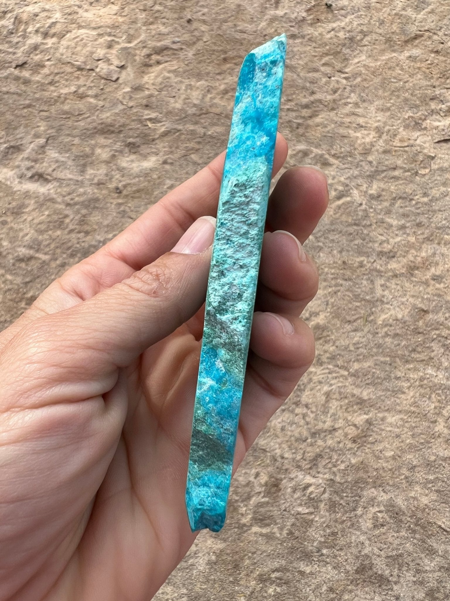 Blue River Chrysocolla Slab 85g - Purple Door Alchemy