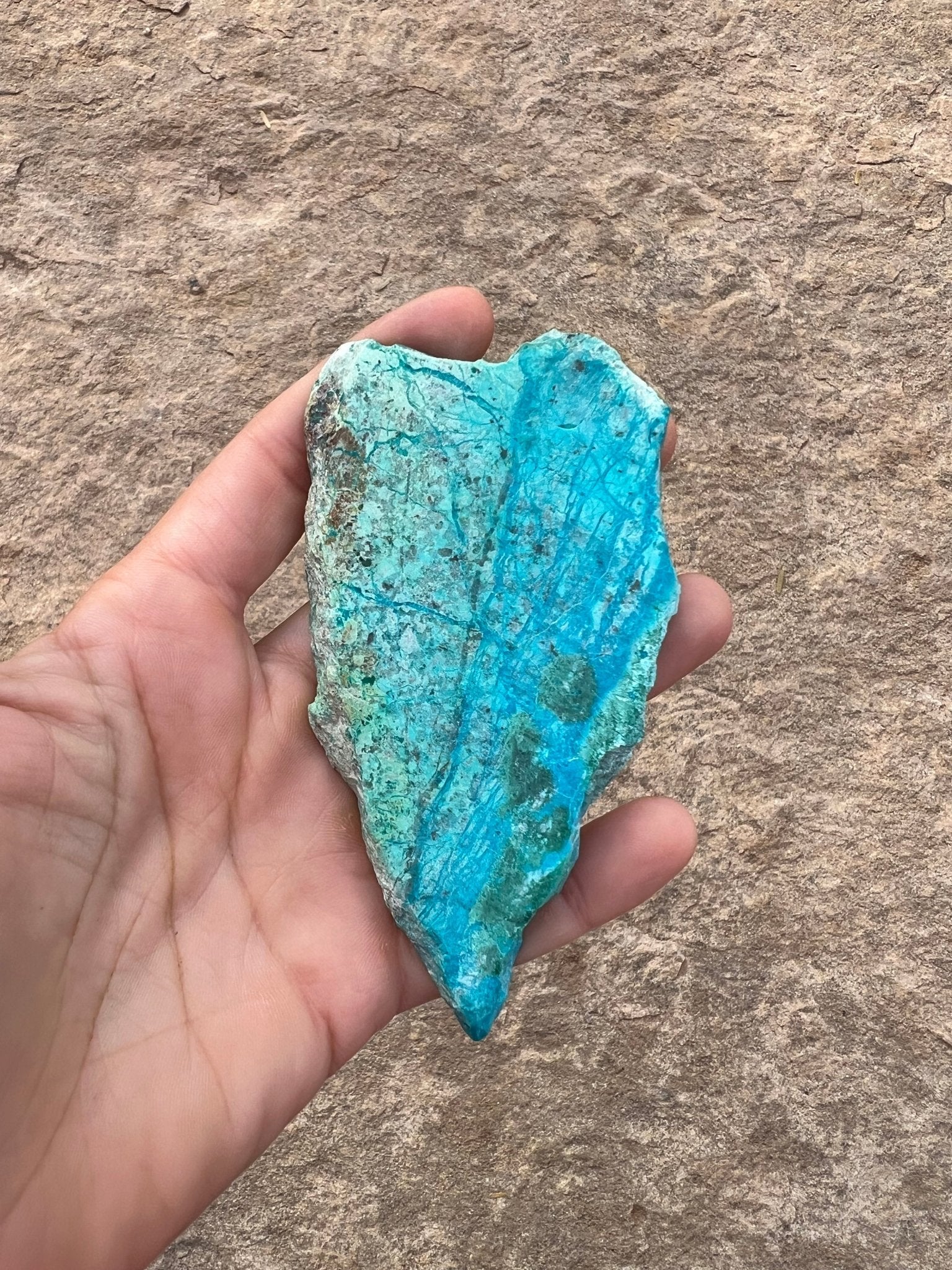 Blue River Chrysocolla Slab 85g - Purple Door Alchemy