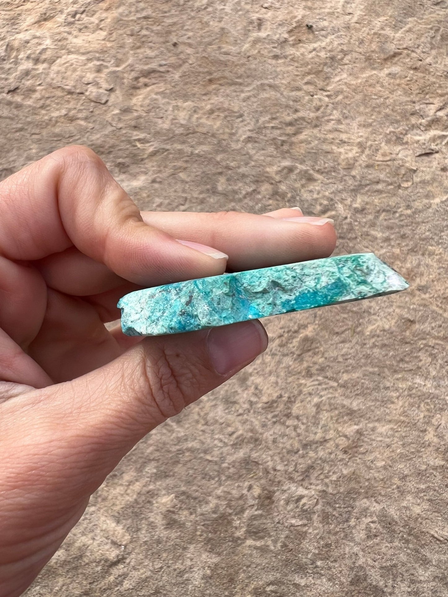 Blue River Chrysocolla Slab 85g - Purple Door Alchemy