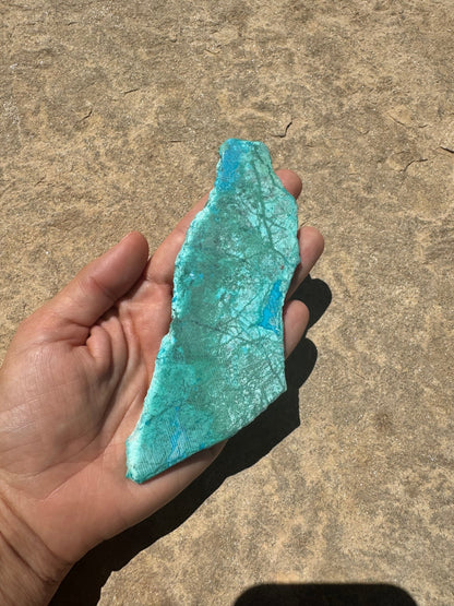 Blue River Chrysocolla Slab 86g - Purple Door Alchemy