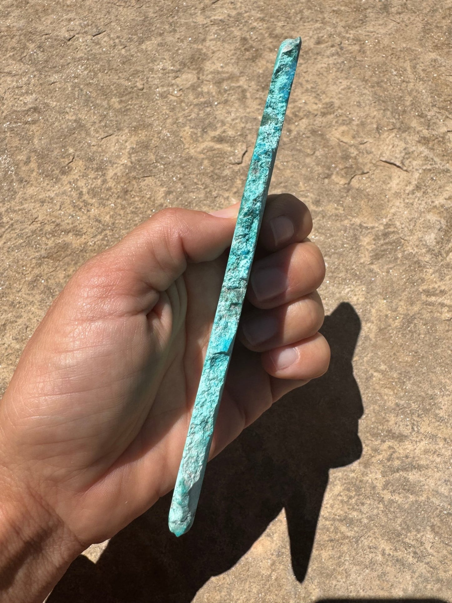 Blue River Chrysocolla Slab 86g - Purple Door Alchemy
