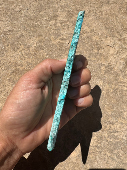 Blue River Chrysocolla Slab 86g - Purple Door Alchemy