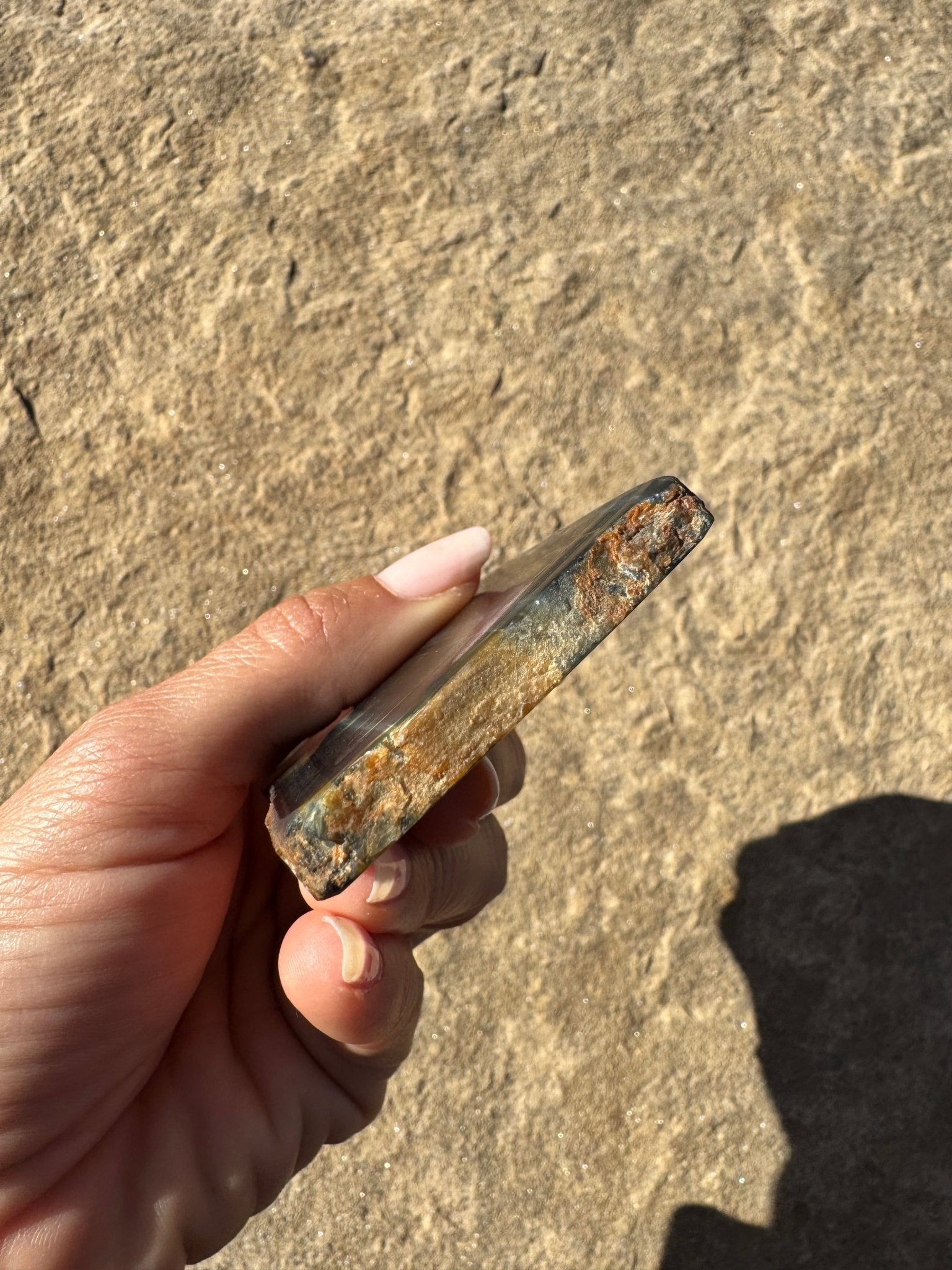 Blue Tigers Eye Slab 81g - Purple Door Alchemy