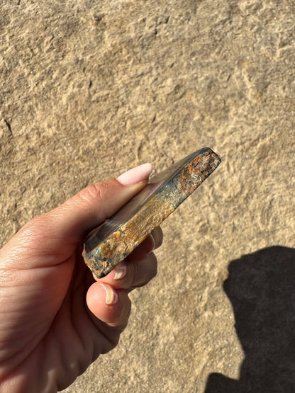 Blue Tigers Eye Slab 81g - Purple Door Alchemy