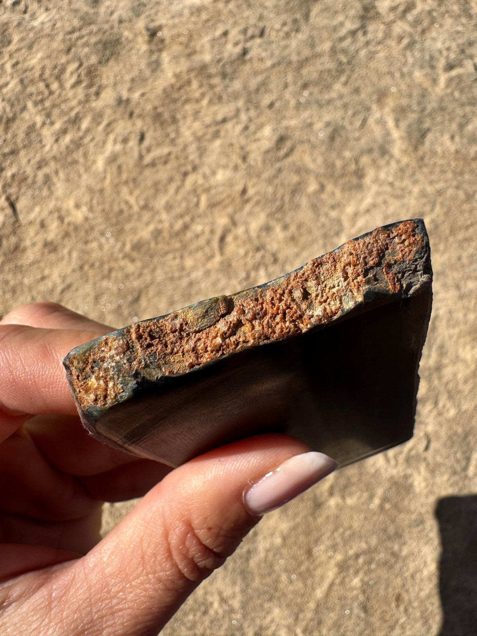 Blue Tigers Eye Slab 81g - Purple Door Alchemy