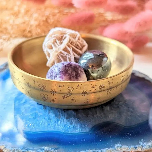 Brass Altar Bowl - Purple Door Alchemy