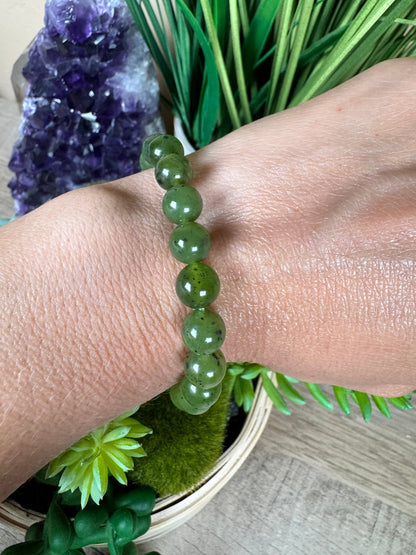 Canadian Nephrite Jade Bracelet - Purple Door Alchemy