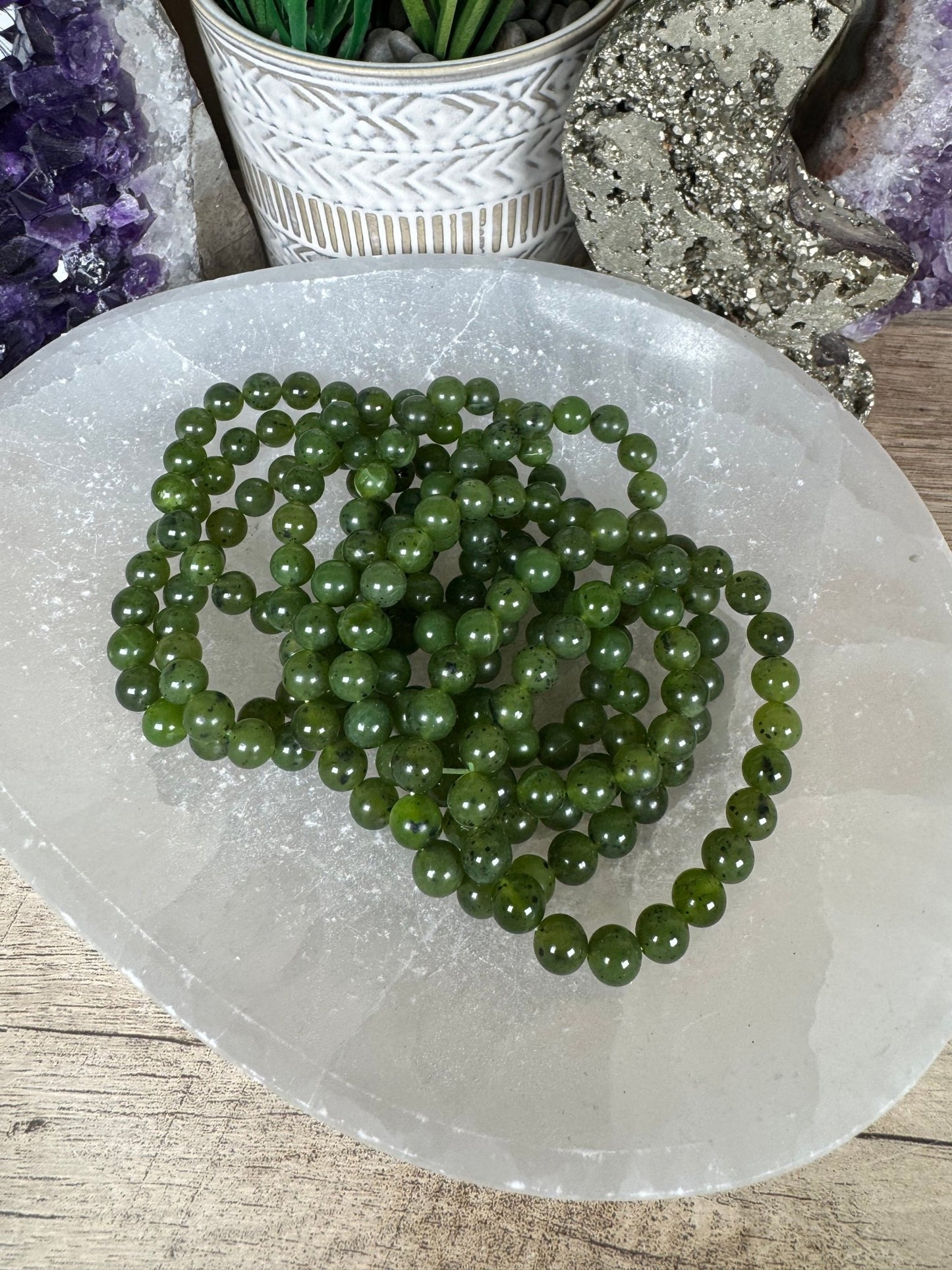 Canadian Nephrite Jade Bracelet - Purple Door Alchemy