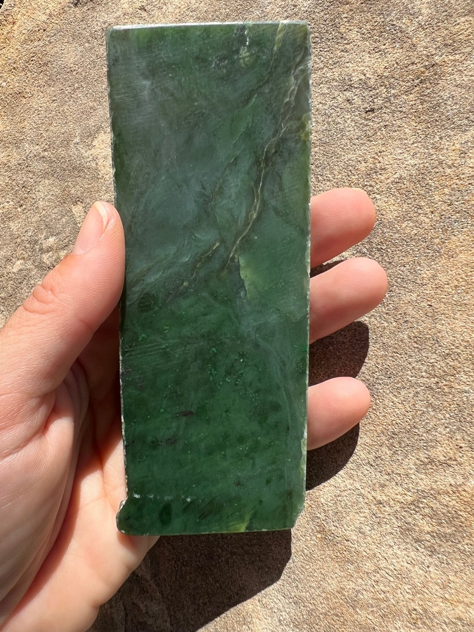 Canadian Nephrite Jade Slab 100g - Purple Door Alchemy