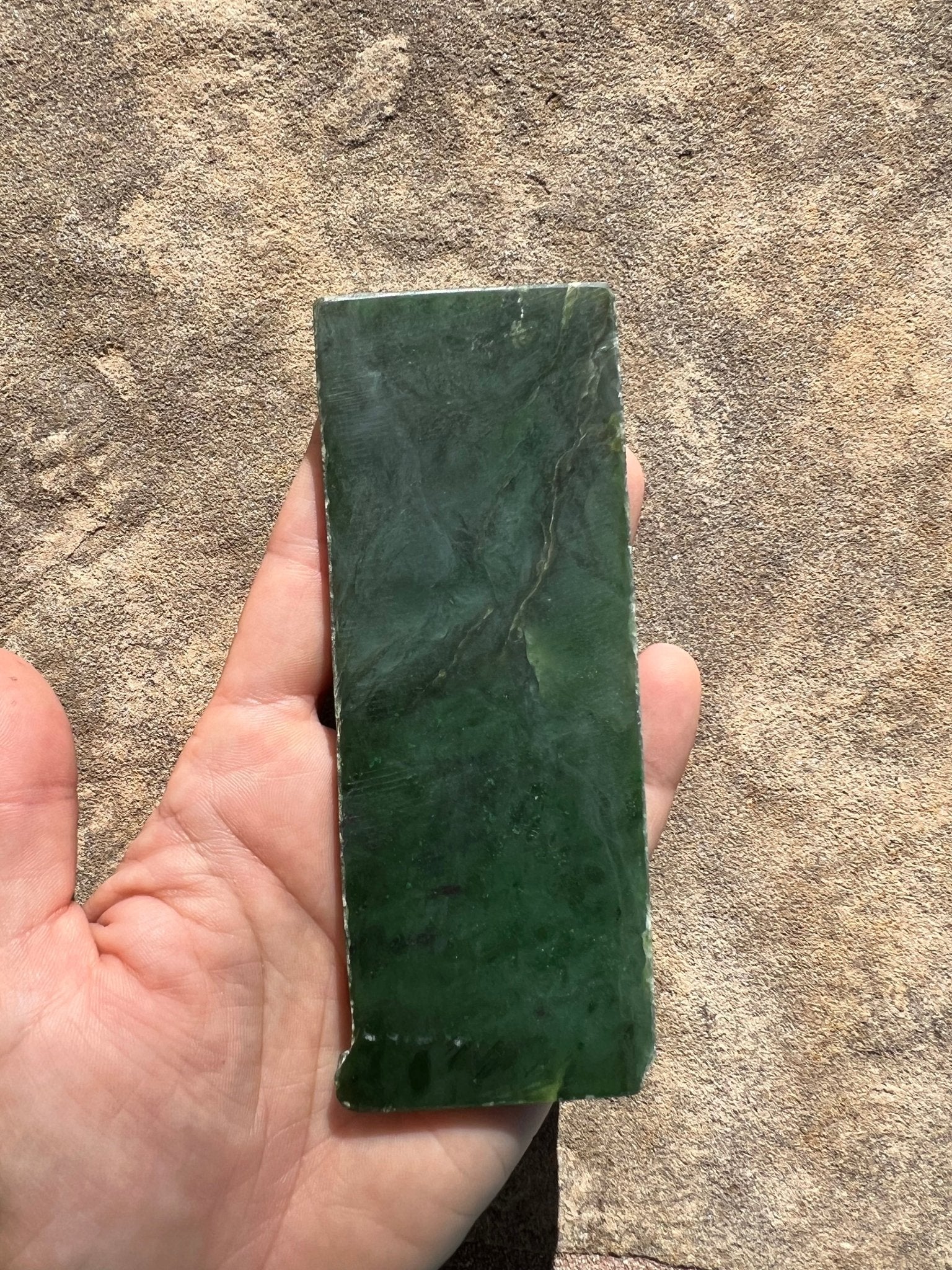 Canadian Nephrite Jade Slab 100g - Purple Door Alchemy