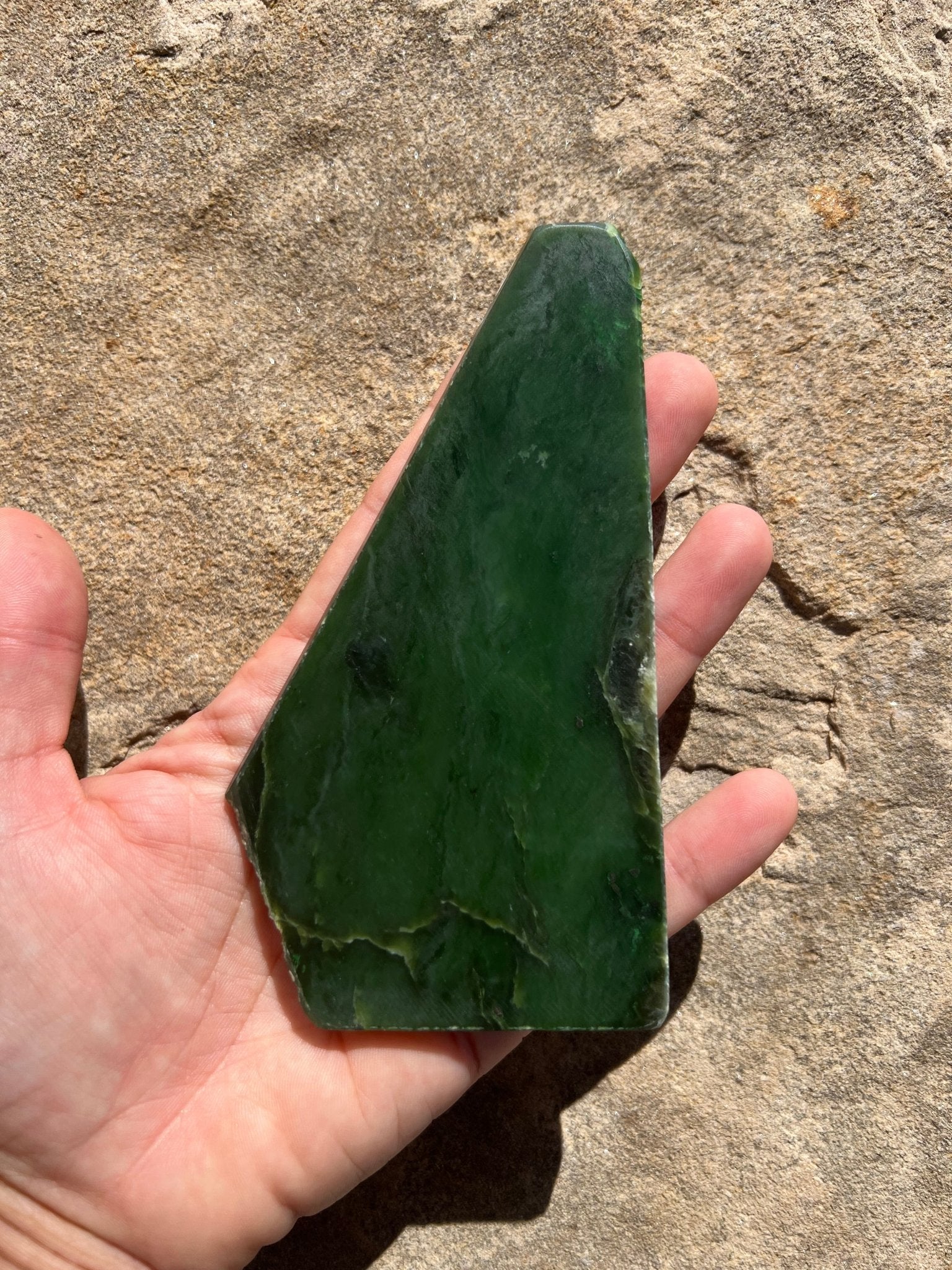Canadian Nephrite Jade Slab 102g - Purple Door Alchemy