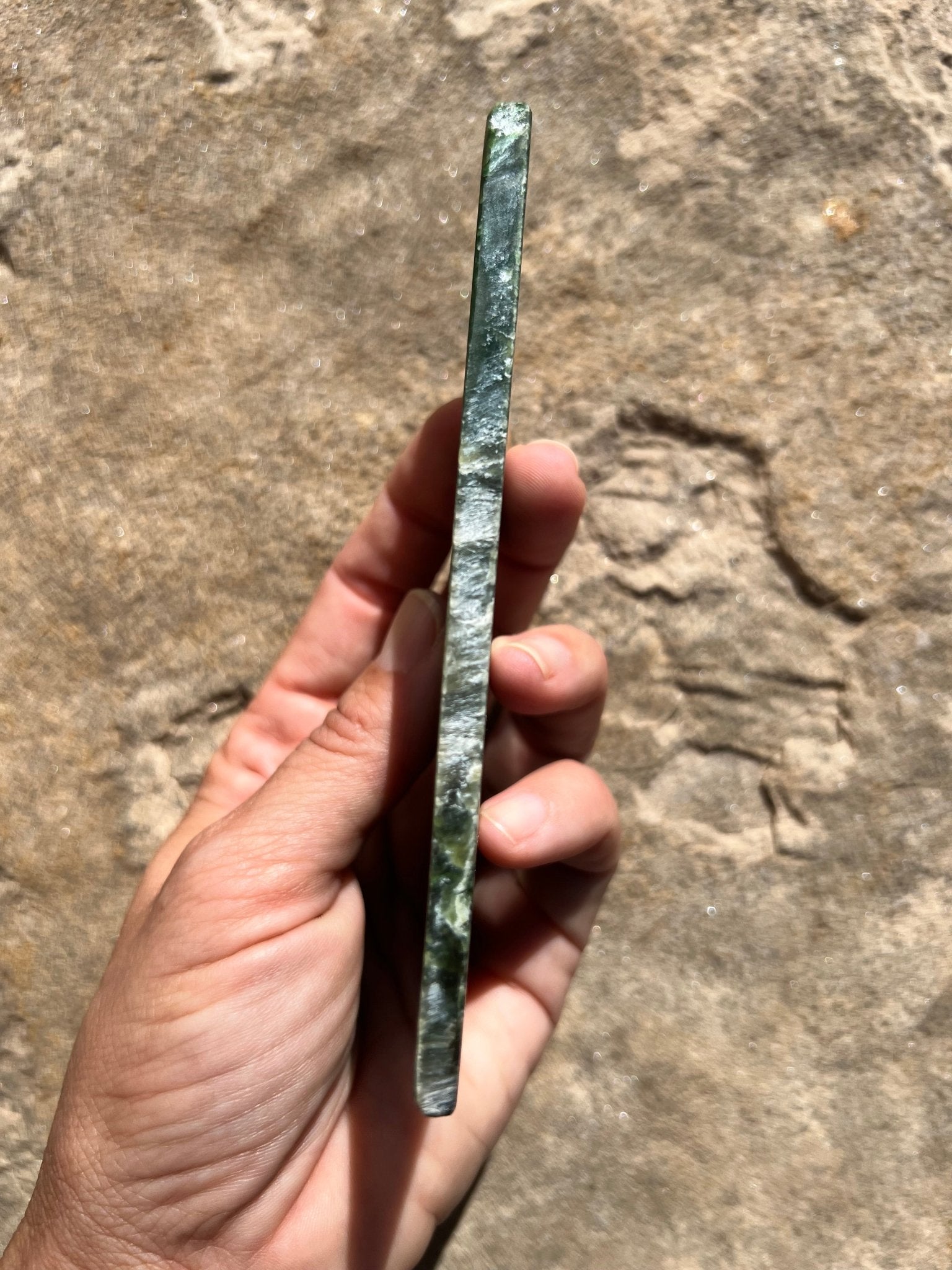 Canadian Nephrite Jade Slab 102g - Purple Door Alchemy