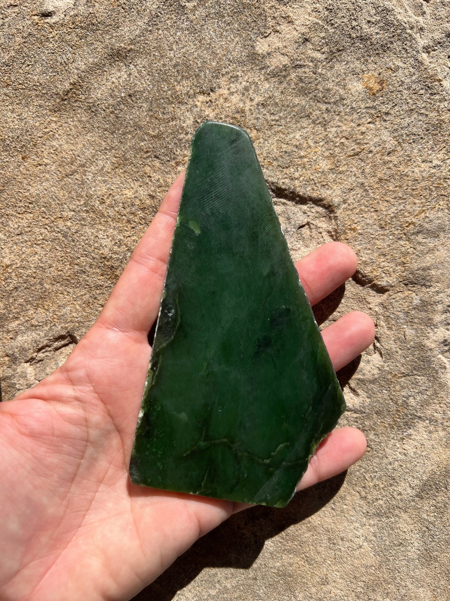 Canadian Nephrite Jade Slab 102g - Purple Door Alchemy