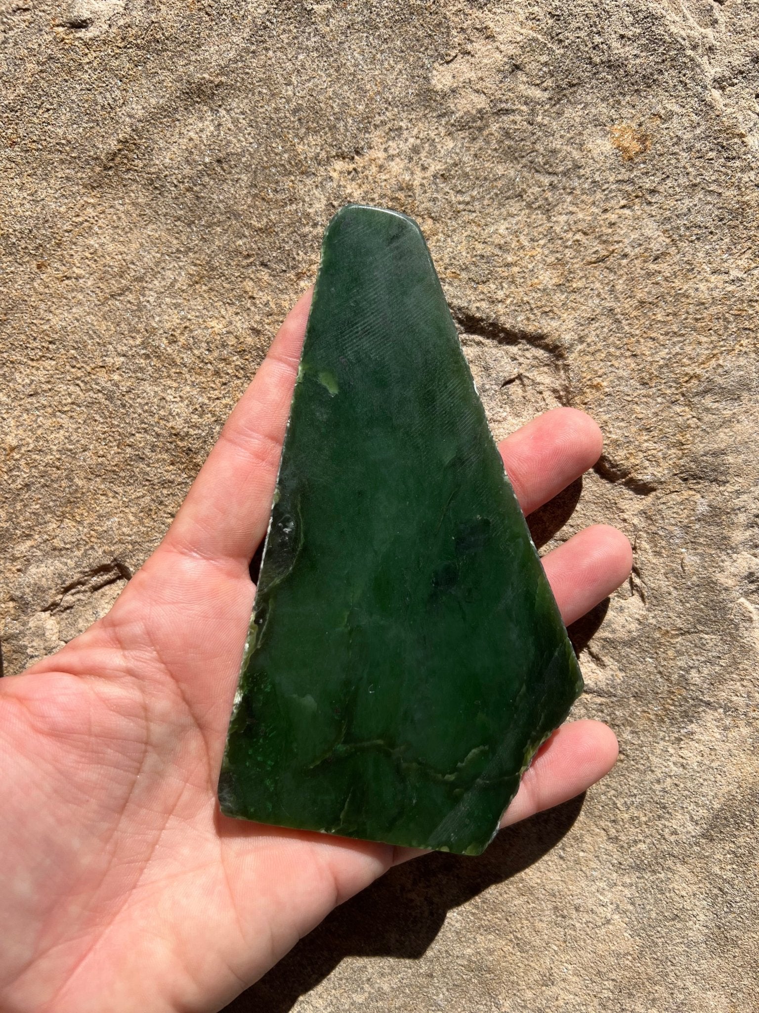 Canadian Nephrite Jade Slab 102g - Purple Door Alchemy