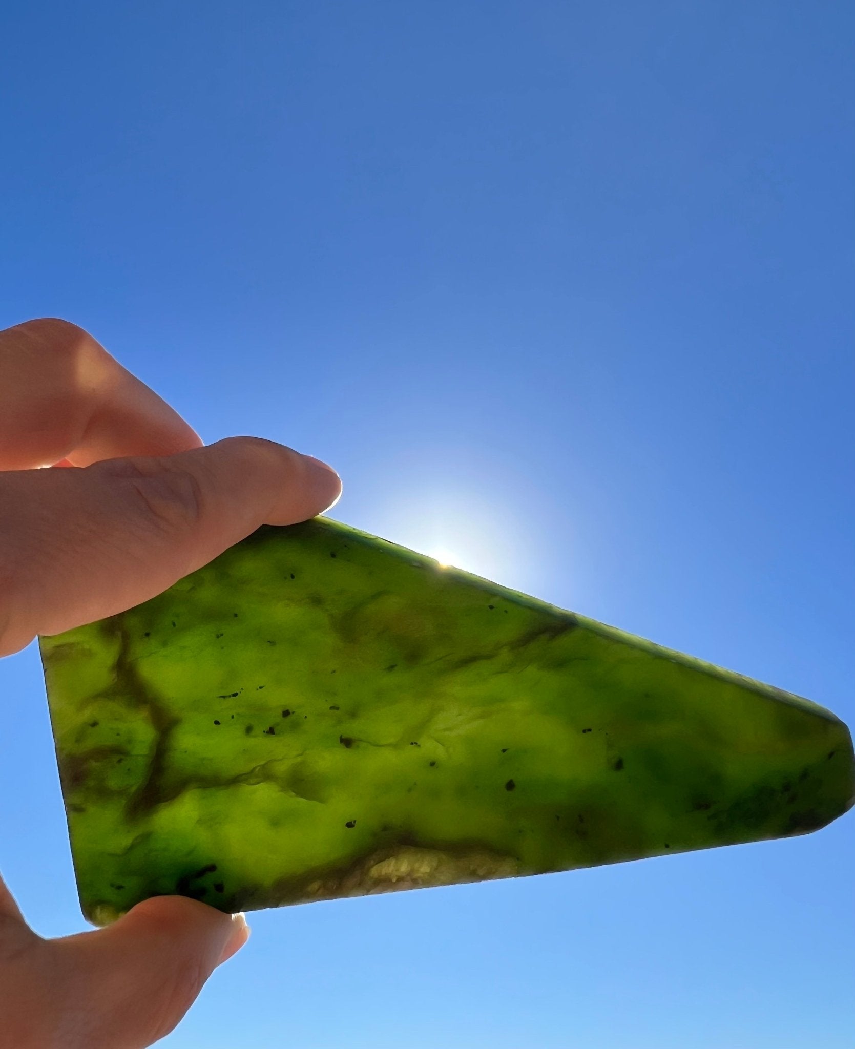 Canadian Nephrite Jade Slab 102g - Purple Door Alchemy