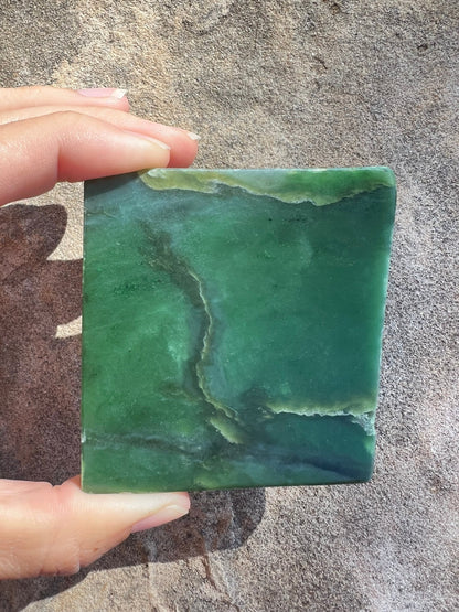 Canadian Nephrite Jade Slab 109g - Purple Door Alchemy