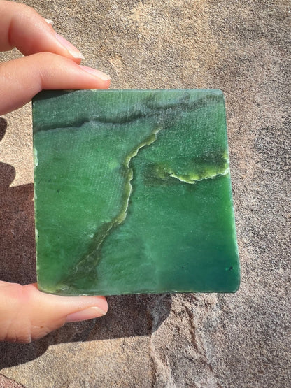 Canadian Nephrite Jade Slab 109g - Purple Door Alchemy