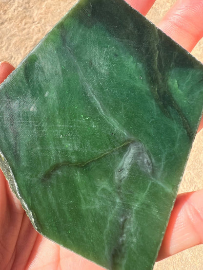 Canadian Nephrite Jade Slab 119g - Purple Door Alchemy