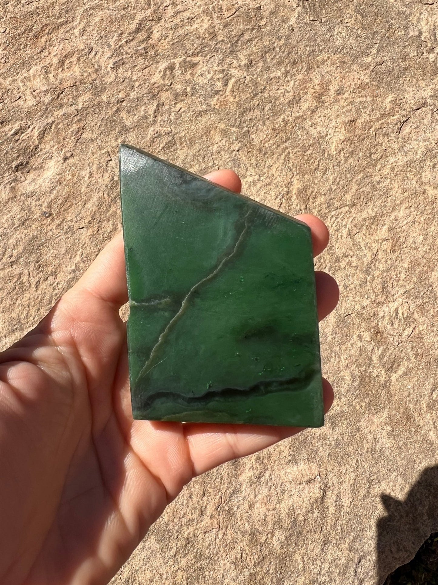 Canadian Nephrite Jade Slab 119g - Purple Door Alchemy