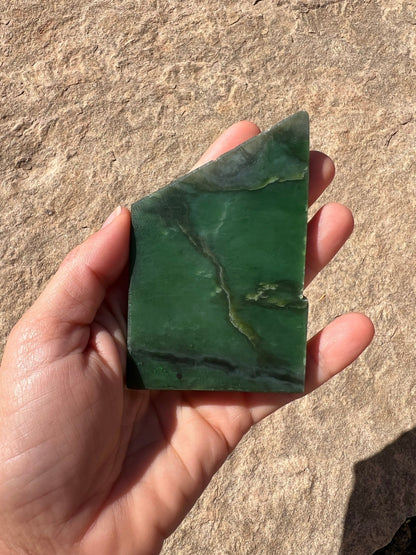Canadian Nephrite Jade Slab 119g - Purple Door Alchemy