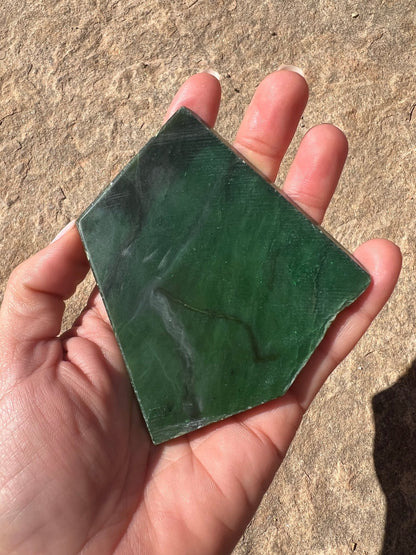 Canadian Nephrite Jade Slab 119g - Purple Door Alchemy
