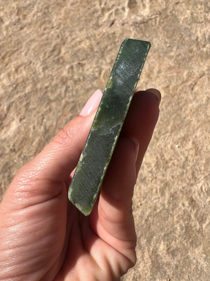 Canadian Nephrite Jade Slab 119g - Purple Door Alchemy