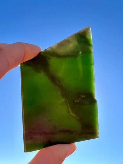 Canadian Nephrite Jade Slab 119g - Purple Door Alchemy