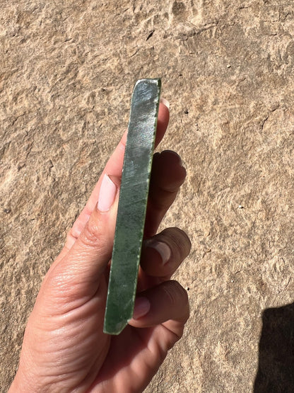Canadian Nephrite Jade Slab 119g - Purple Door Alchemy
