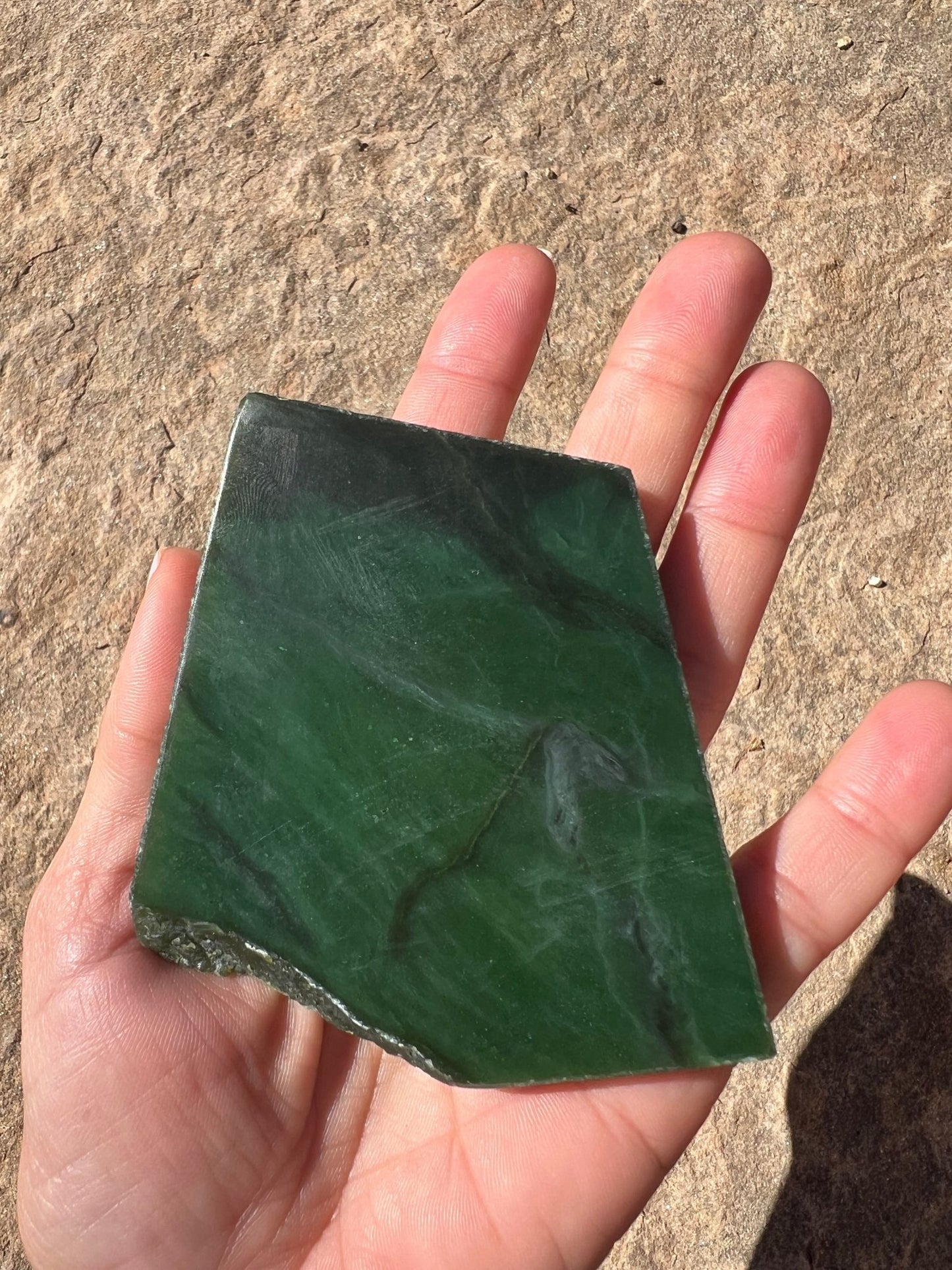 Canadian Nephrite Jade Slab 119g - Purple Door Alchemy