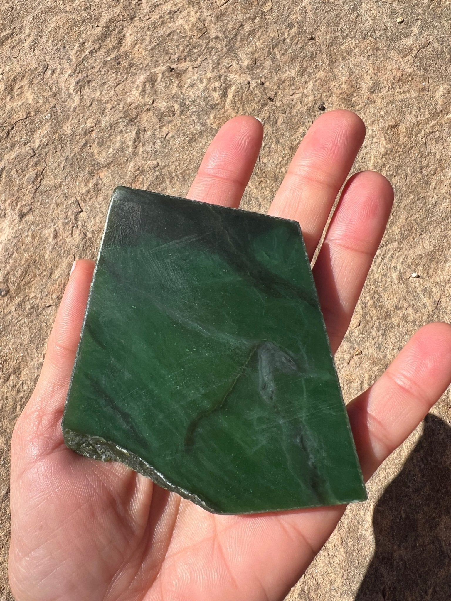 Canadian Nephrite Jade Slab 119g - Purple Door Alchemy