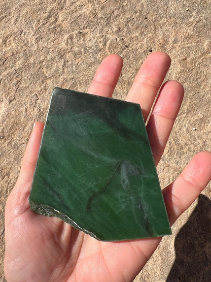 Canadian Nephrite Jade Slab 119g - Purple Door Alchemy