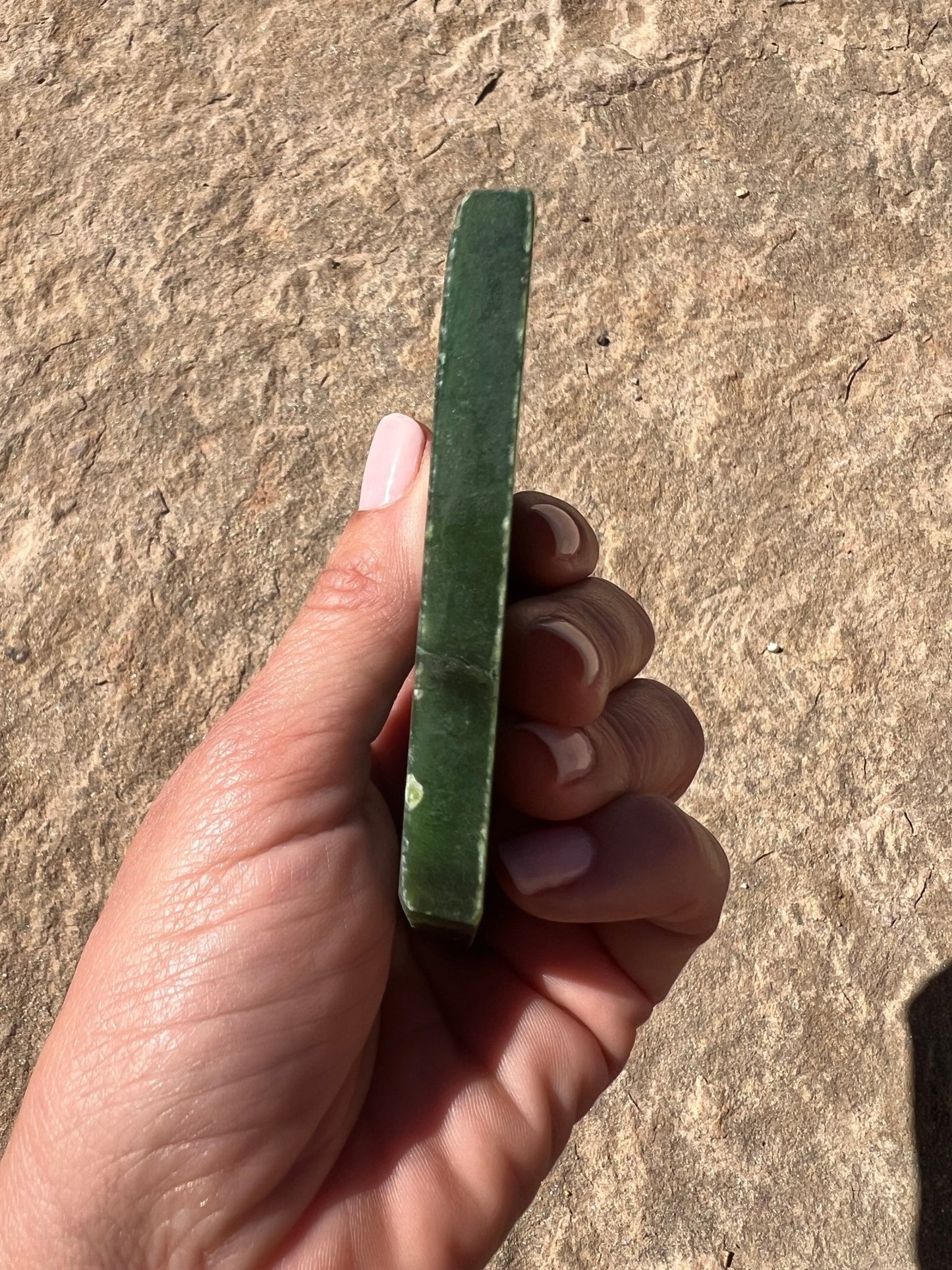 Canadian Nephrite Jade Slab 119g - Purple Door Alchemy