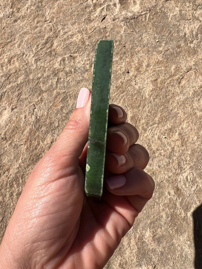 Canadian Nephrite Jade Slab 119g - Purple Door Alchemy