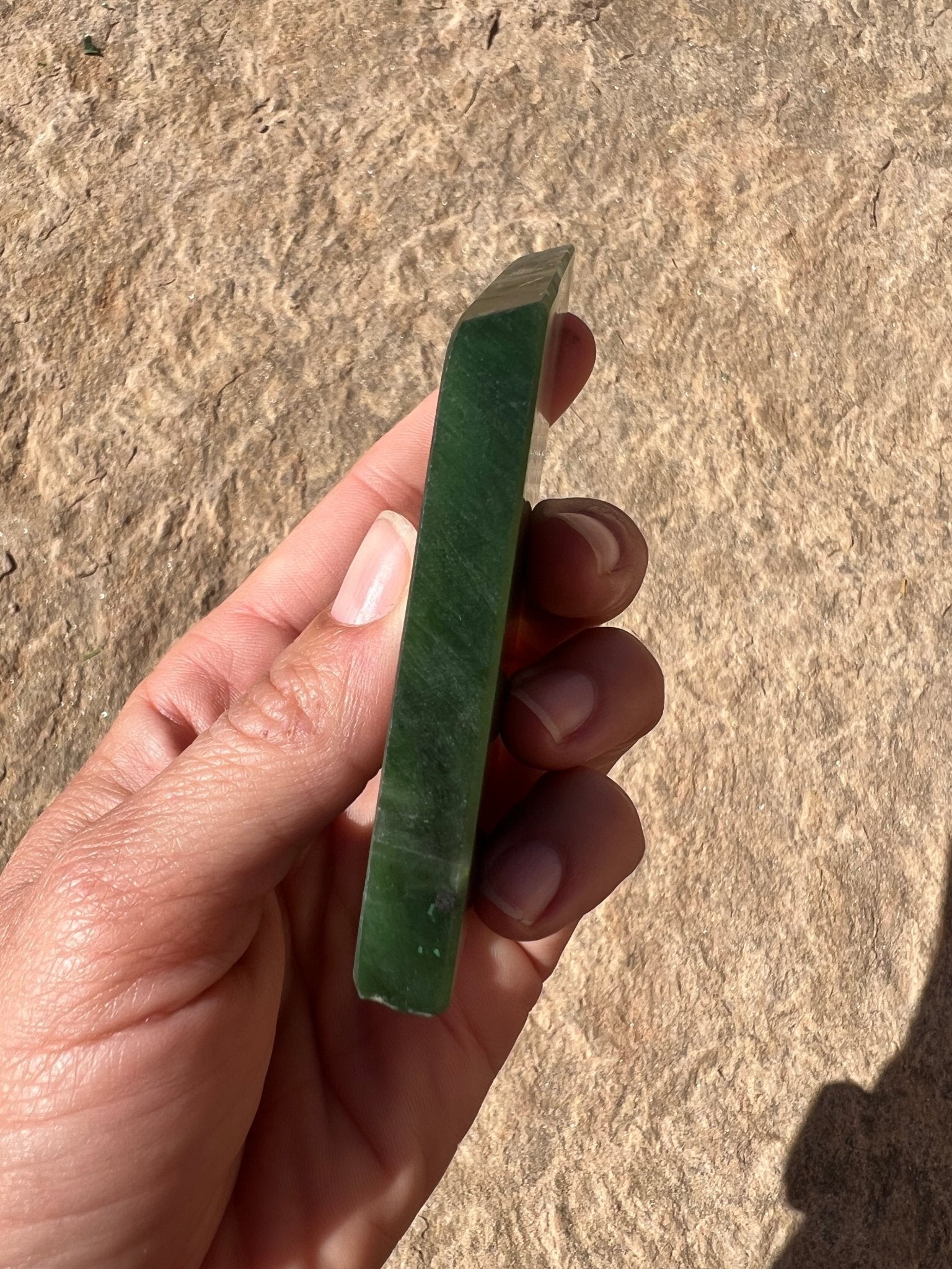 Canadian Nephrite Jade Slab 119g - Purple Door Alchemy