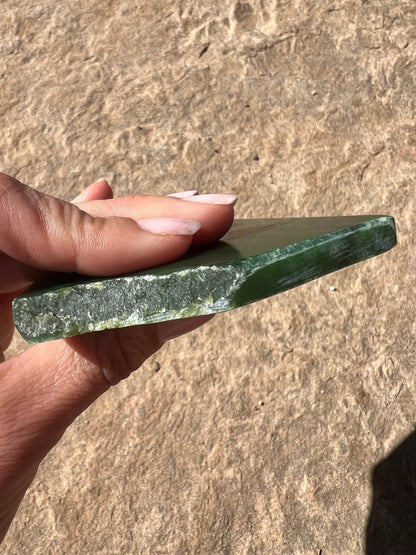 Canadian Nephrite Jade Slab 119g - Purple Door Alchemy