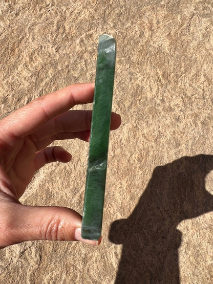 Canadian Nephrite Jade Slab 119g - Purple Door Alchemy