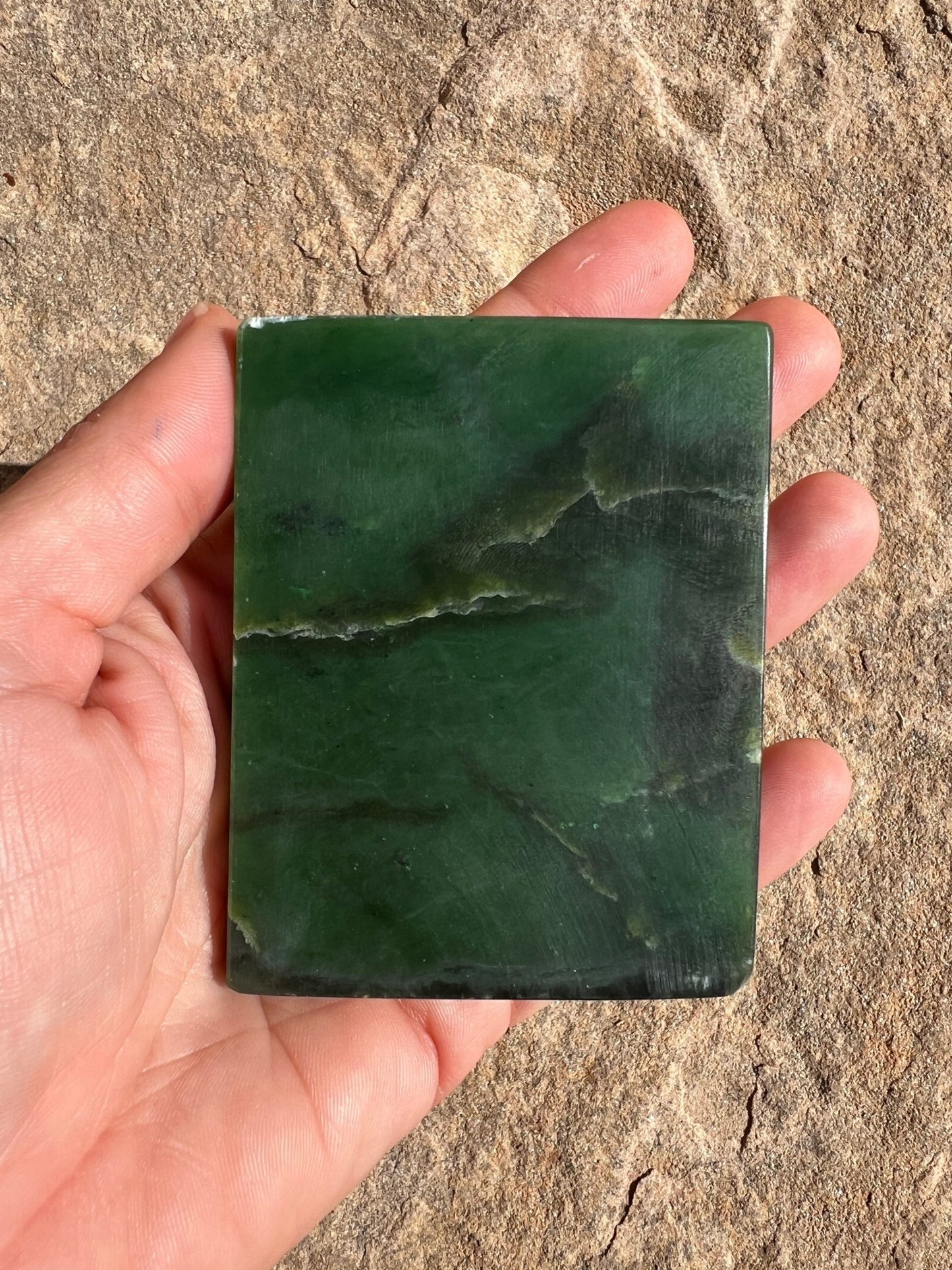 Canadian Nephrite Jade Slab 121g - Purple Door Alchemy