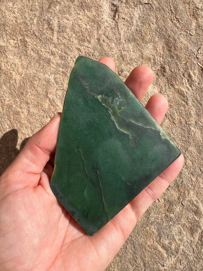 Canadian Nephrite Jade Slab 121g - Purple Door Alchemy